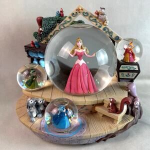 Disney Sleeping Beauty “Once Upon A Dream” Quadruple Globe Musical Snowglobe